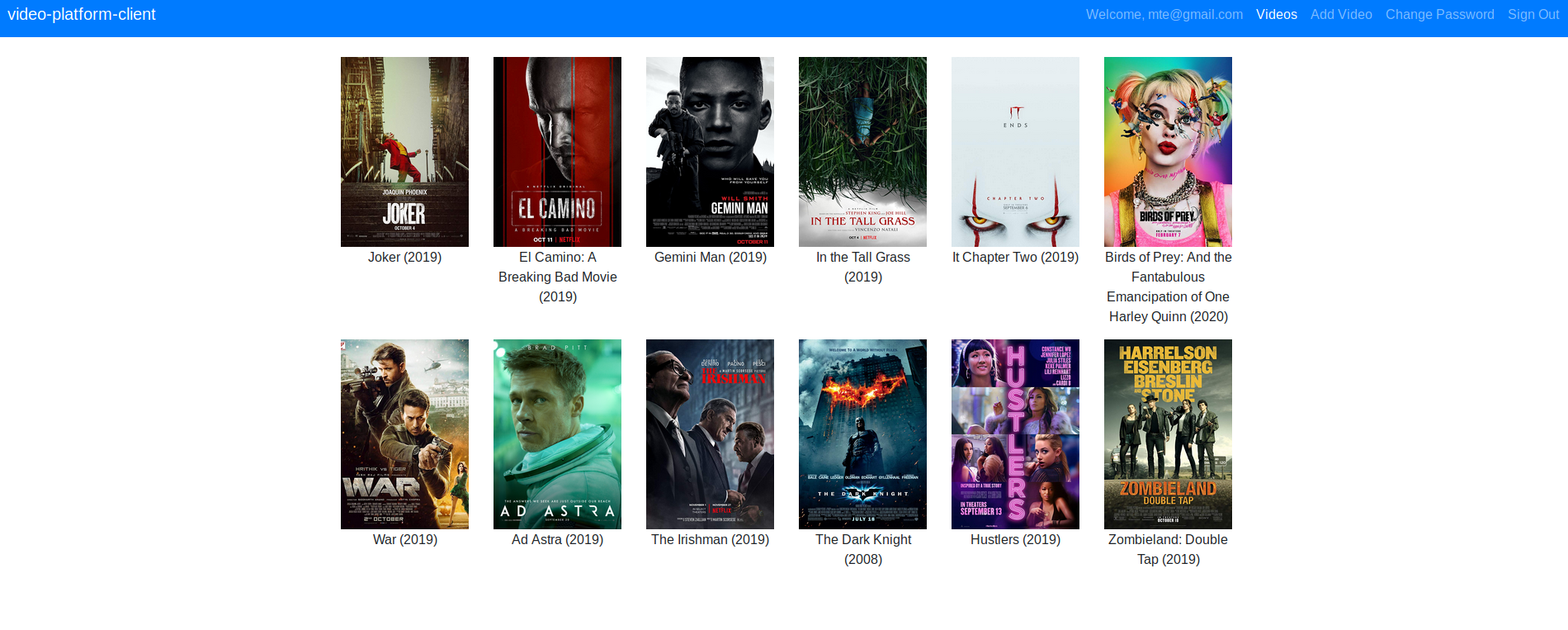 Video Platform Image Preview